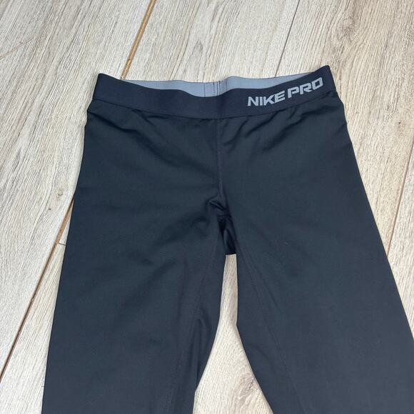 Nike Pro Compression Black Medium 8-10  Activewear Gym Running Dri-Fit Unisex - Picture 3 of 9